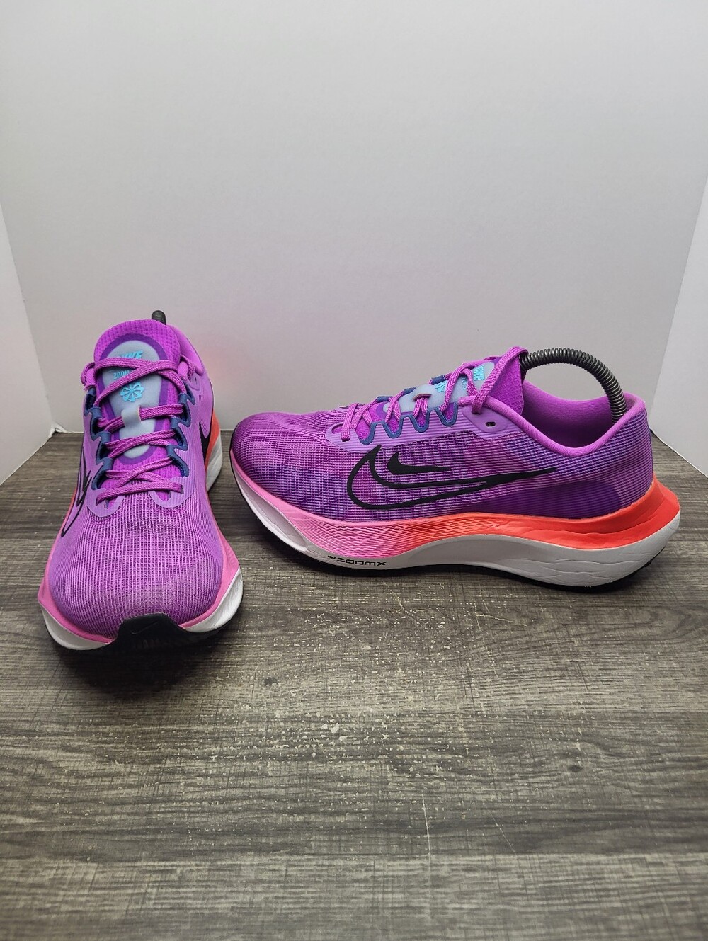 Nike Zoom Fly 5 Womens Purple Pink Orange Running Shoes DM8974-501 Size 10